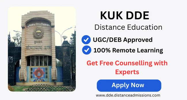 KUK Distance Education Admission 2026 – Visit Here @dde.distanceadmissions.com