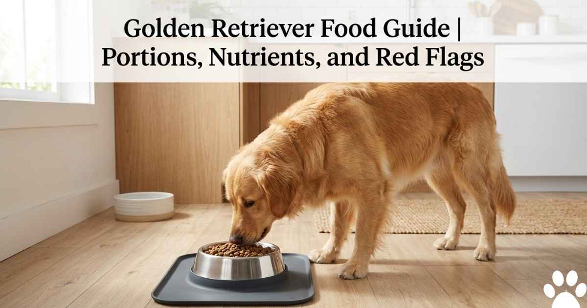Golden Retriever Food Guide | Portions, Nutrients, and Red Flags