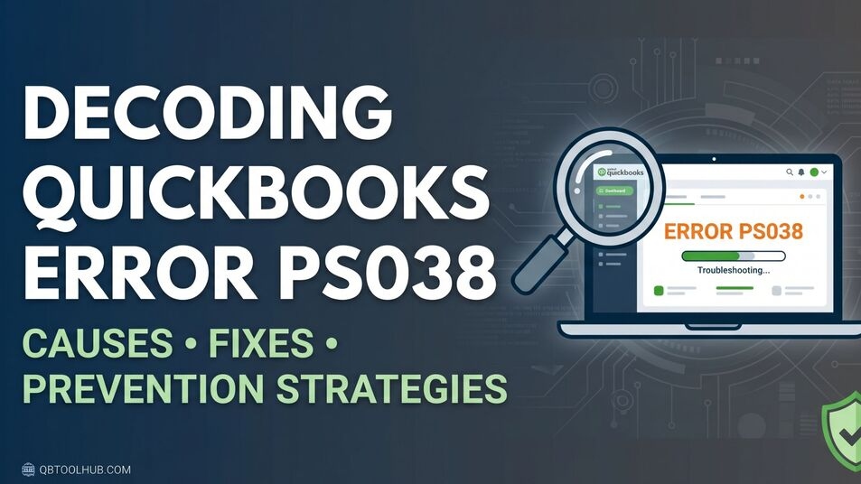Decoding QuickBooks Error PS038: Causes, Fixes, and Prevention Strategies