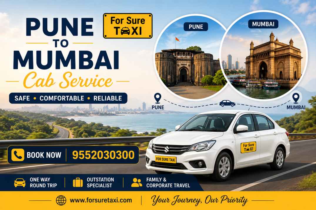 Pune to Mumbai Taxi Service – Affordable One Way Cab Booking