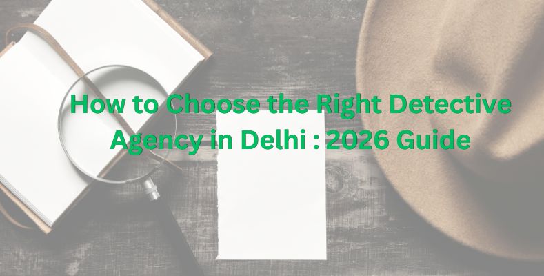 How to Choose the Right Detective Agency in Delhi : 2026 Guide