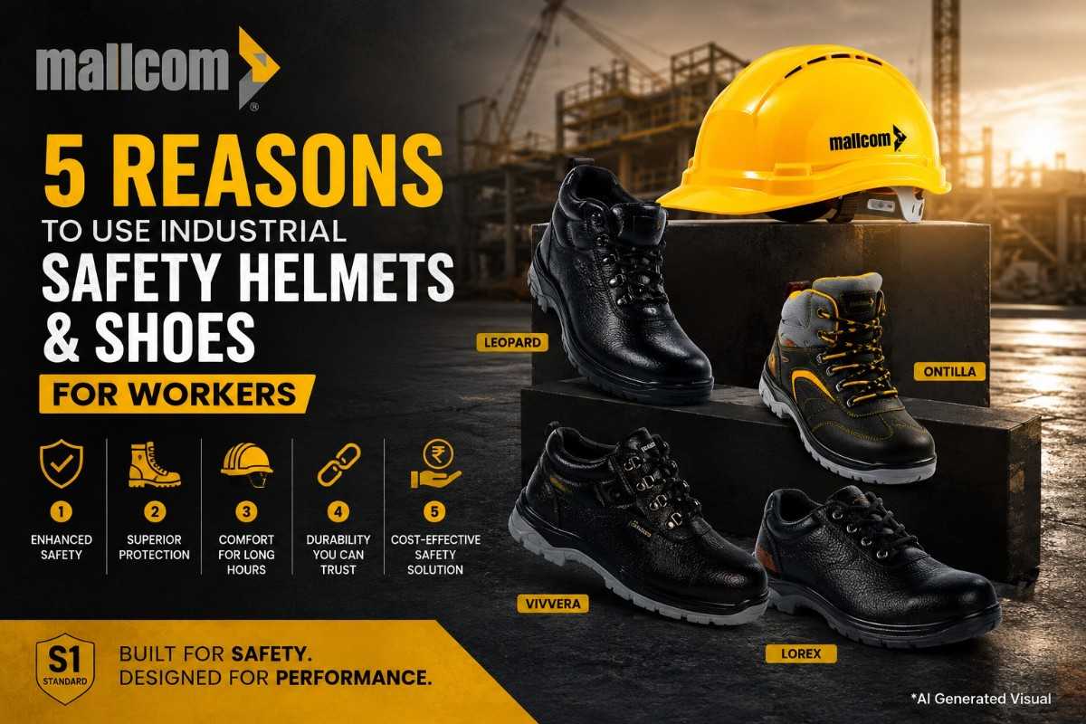 5 Reasons to Use Industrial Safety Helmets & Shoes for Workers