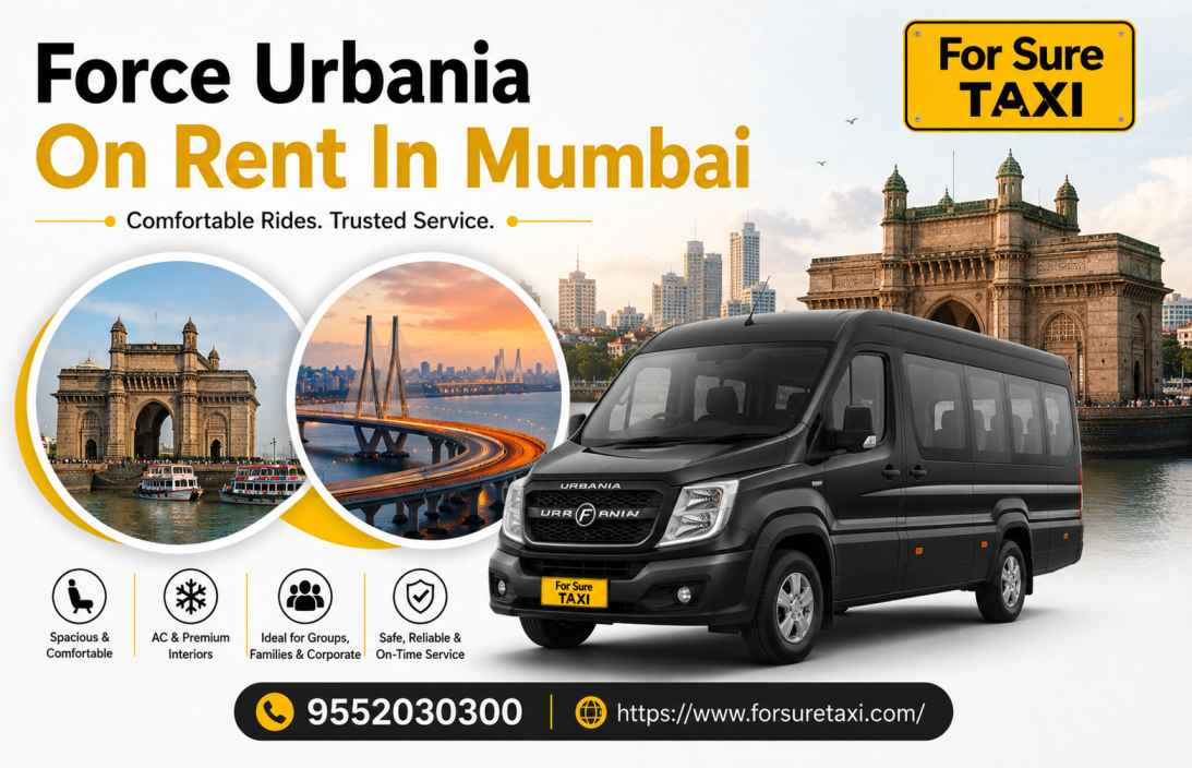 Force Urbania On Rent In Mumbai – Luxury 13 & 17 Seater Urbania Rental