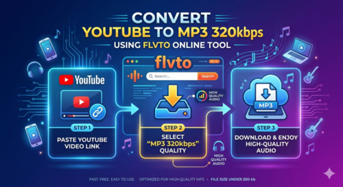 Convert YouTube to MP3 320kbps Using Flvto Online Tool