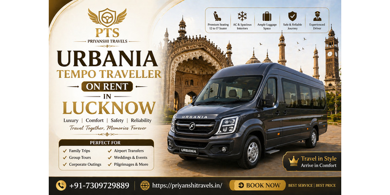 Urbania on Rent in Lucknow | Pushback Seats for Relaxing Journeys