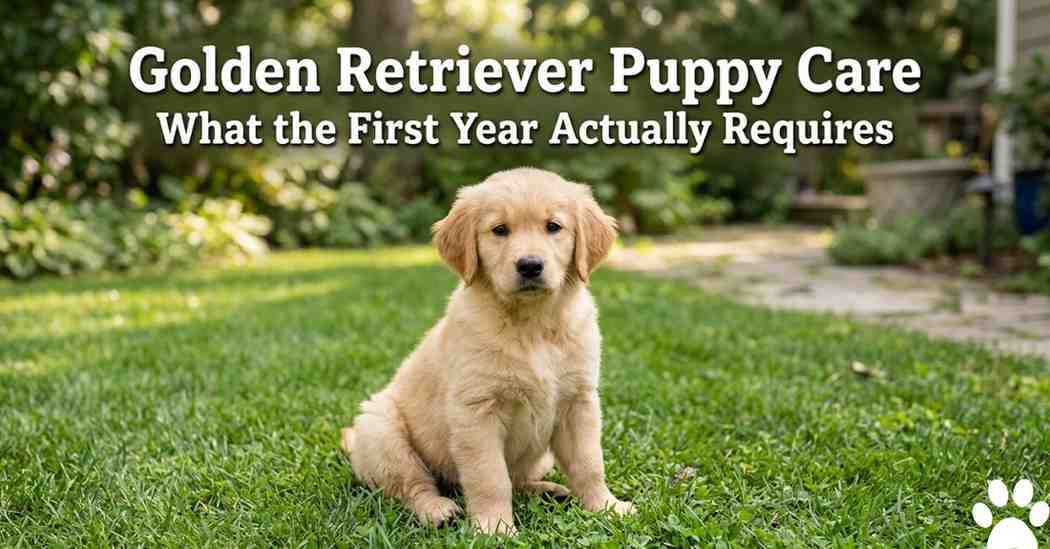 Golden Retriever Puppy Care | What the First Year Actually Requires