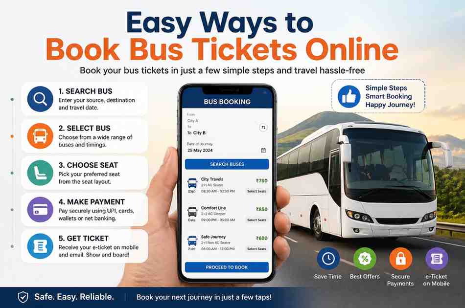 Easy Ways to Book Bus Tickets Online 
