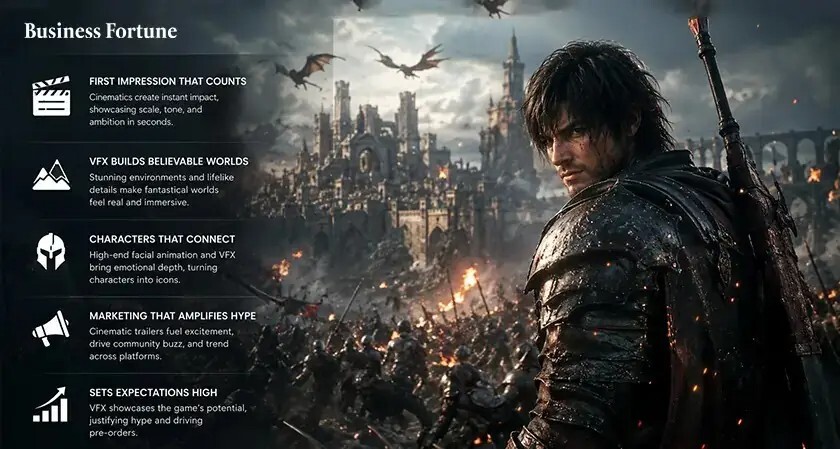 How VFX in Gaming Trailers and Cinematics Reshape Blockbuster Game Marketing Today