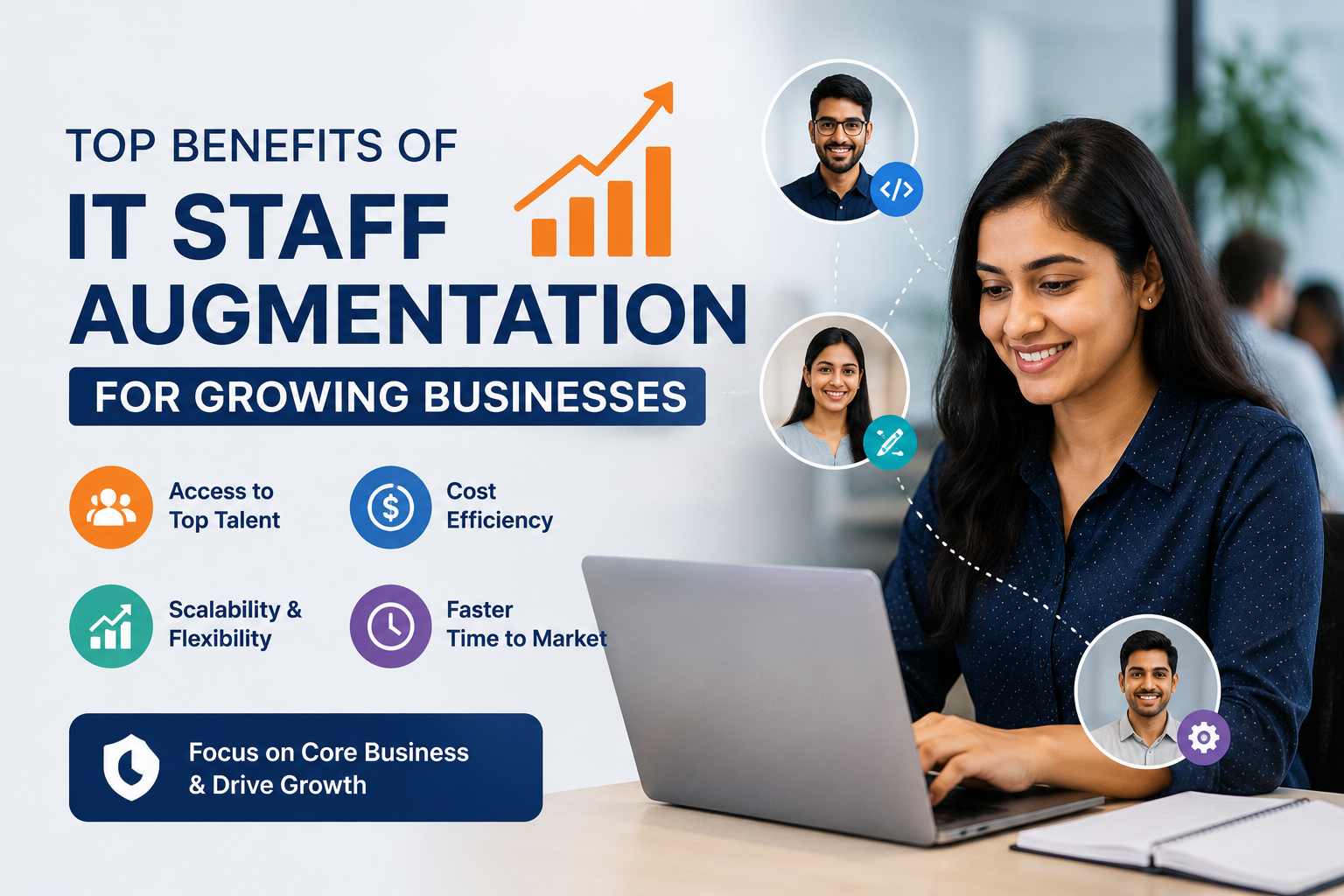Top Benefits of IT Staff Augmentation for Growing Businesses 