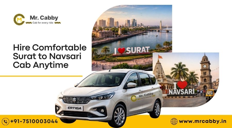Hire Comfortable Surat to Navsari Cab Anytime