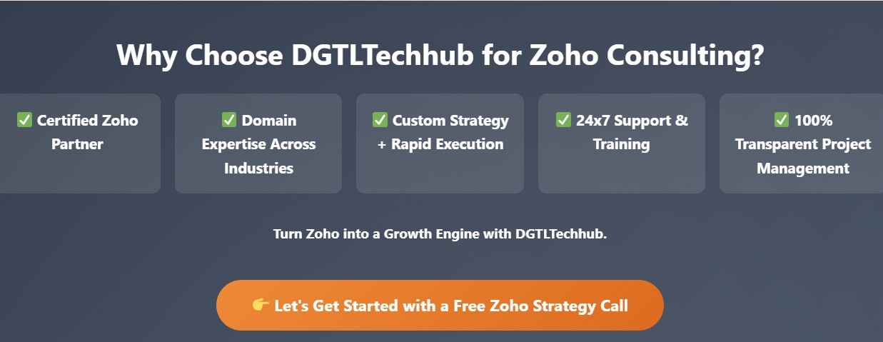 Zoho Consulting Services: Transforming Business Operations with Smart Cloud Solutions