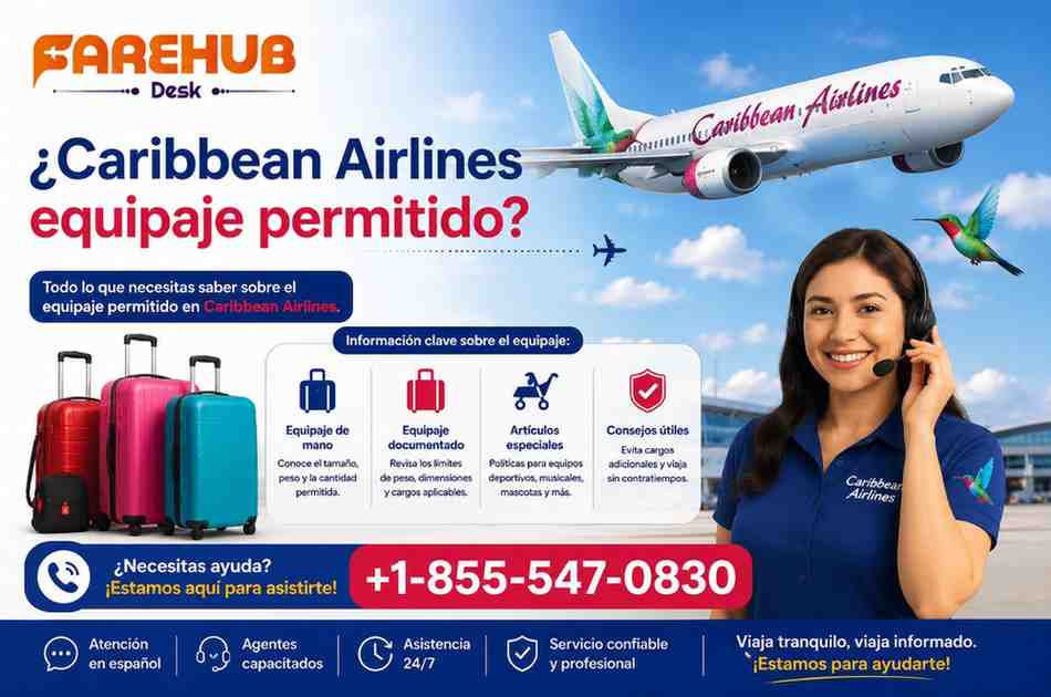 ¿Caribbean Airlines tiene equipaje permitido?