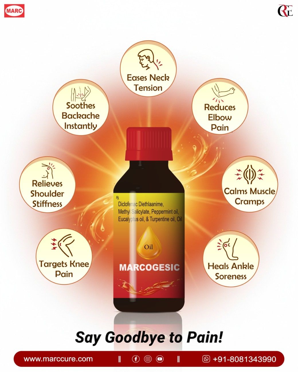 Marcogesic Oil — Best Ayurvedic Pain Relief Oil for Joints and Muscular Pain Relief in India