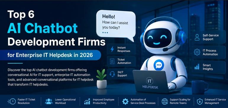 Top 6 AI Chatbot Development Companies for IT Helpdesk in 2026 