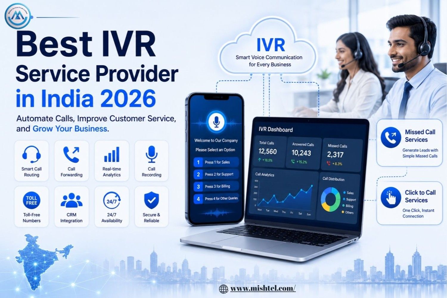 Improve Customer Service with Top IVR Services Provider in India