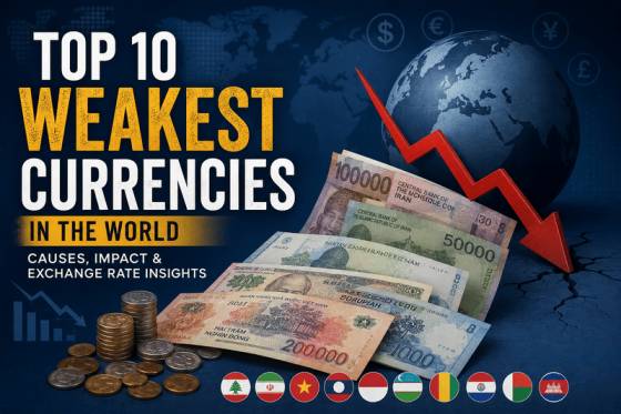 Top 10 Weakest Currencies in the World