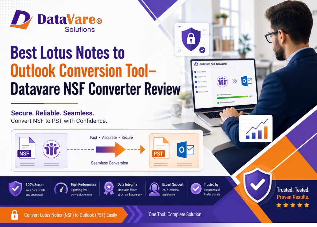 Best Lotus Notes to Outlook Conversion Tool–Datavare NSF Converter Review