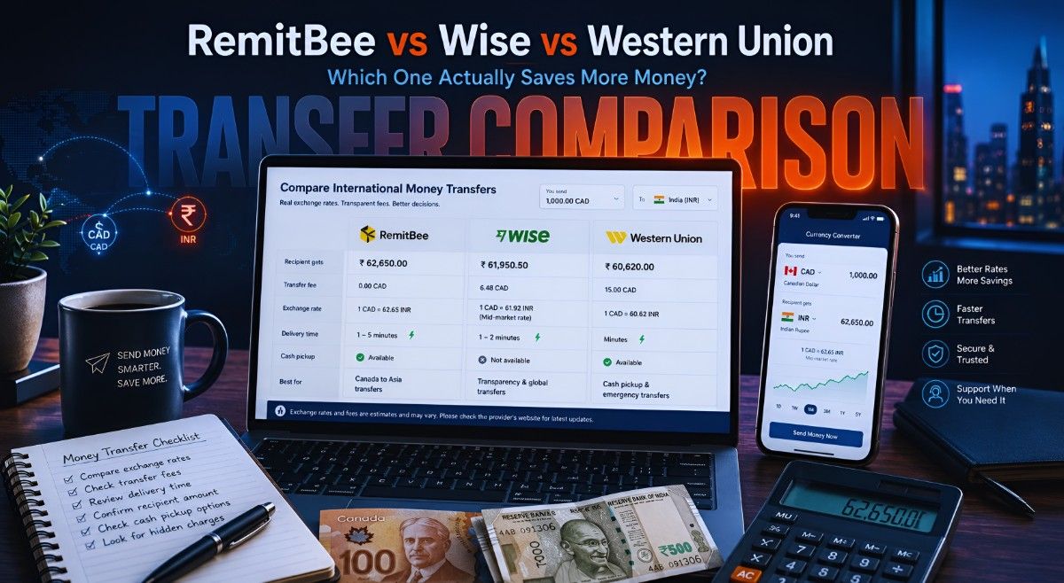 RemitBee vs Wise vs Western Union: Which One Actually Saves More Money?