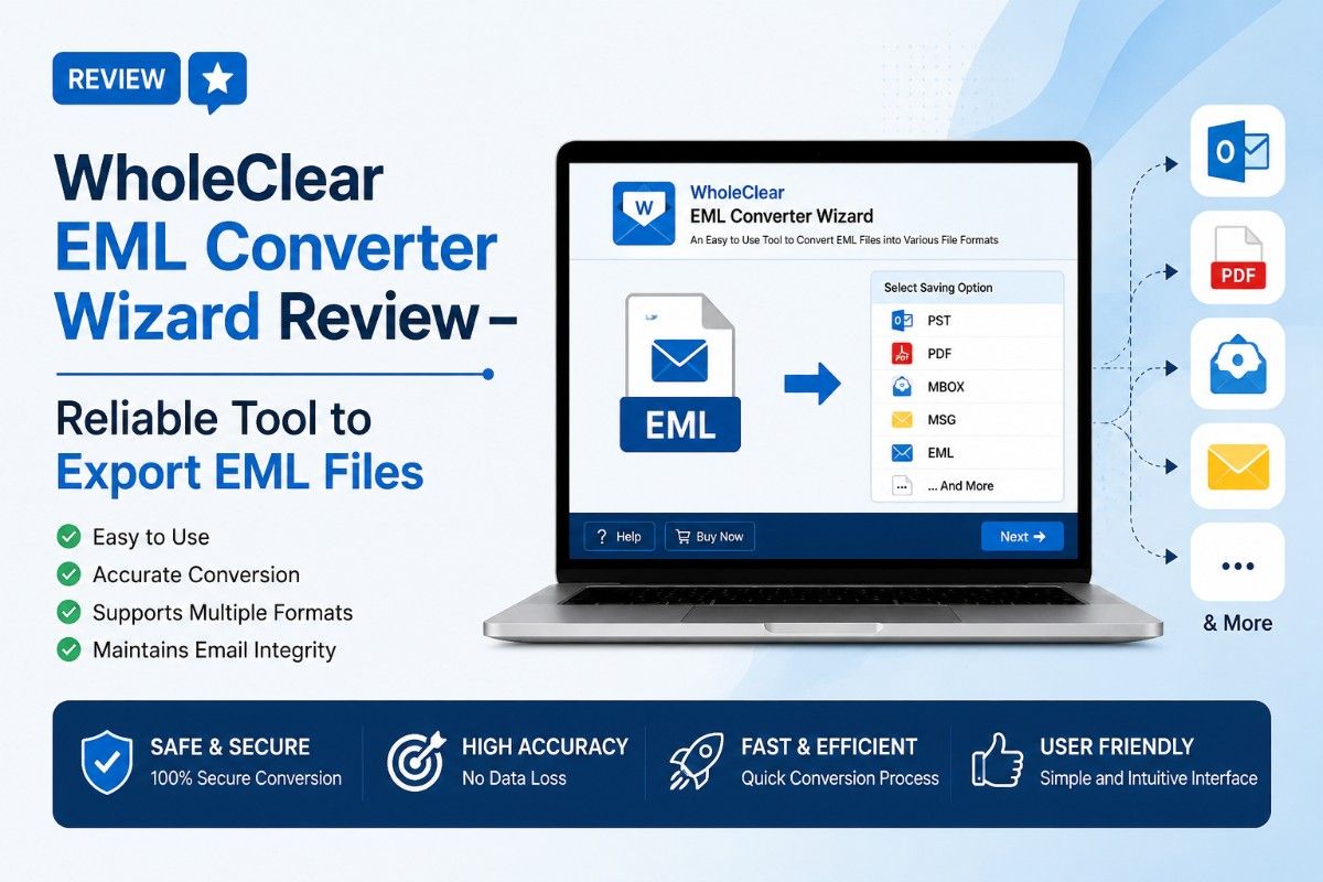 WholeClear EML Converter Wizard Review – Reliable Tool to Export EML Files