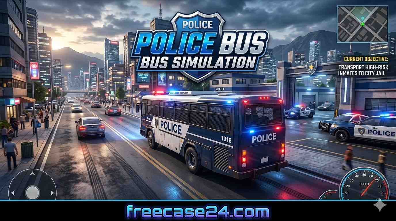                                                Police Bus Simulation Game – Realistic Police Transport Driving Adventure