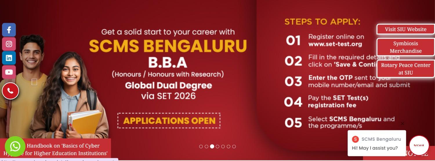 Symbiosis Bangalore BBA Programme: Course Highlights and Admission Guide