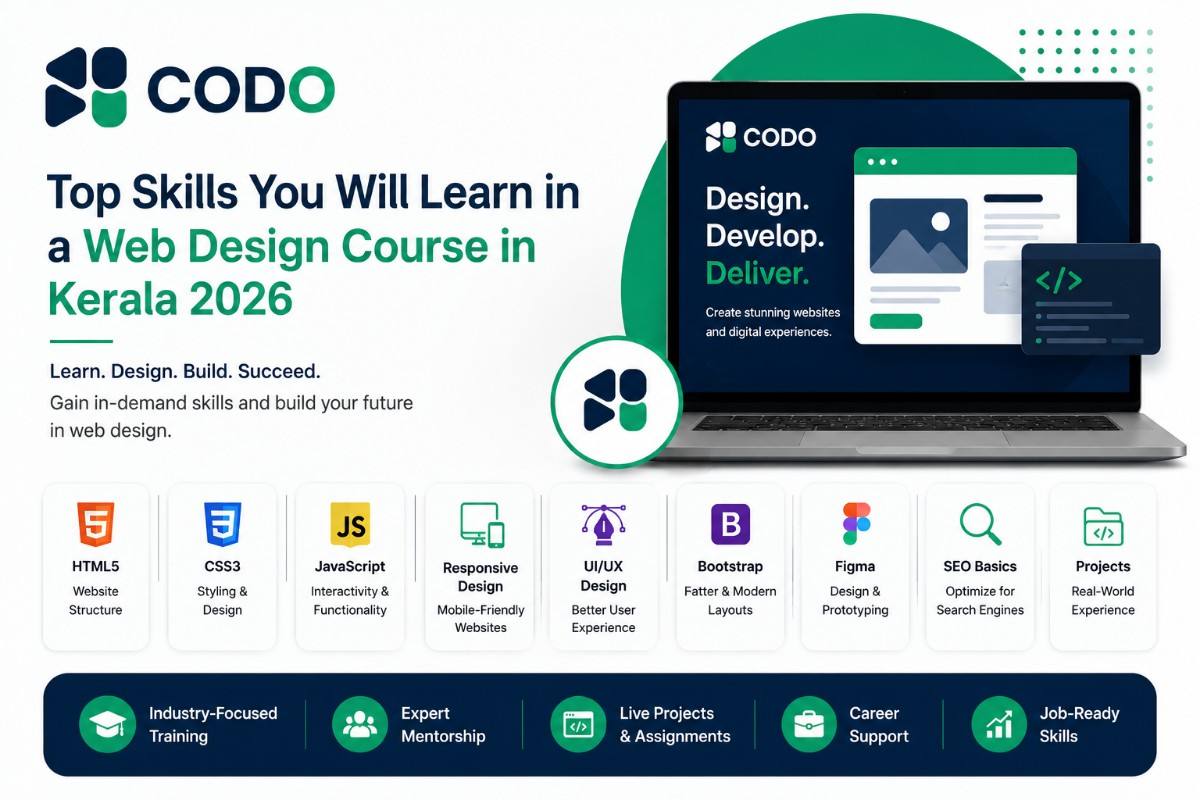 Top Skills You Will Learn in a Web Design Course in Kerala 2026