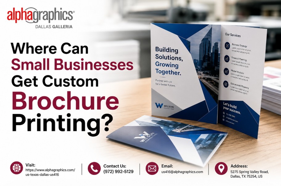 Where Can Small Businesses Get Custom Brochure Printing?