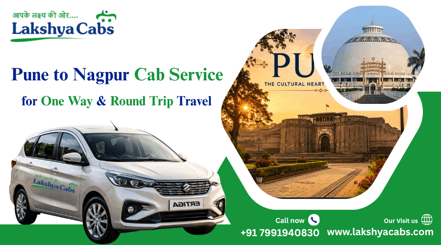Pune to Nagpur Cab Service for One Way & Round Trip Travel