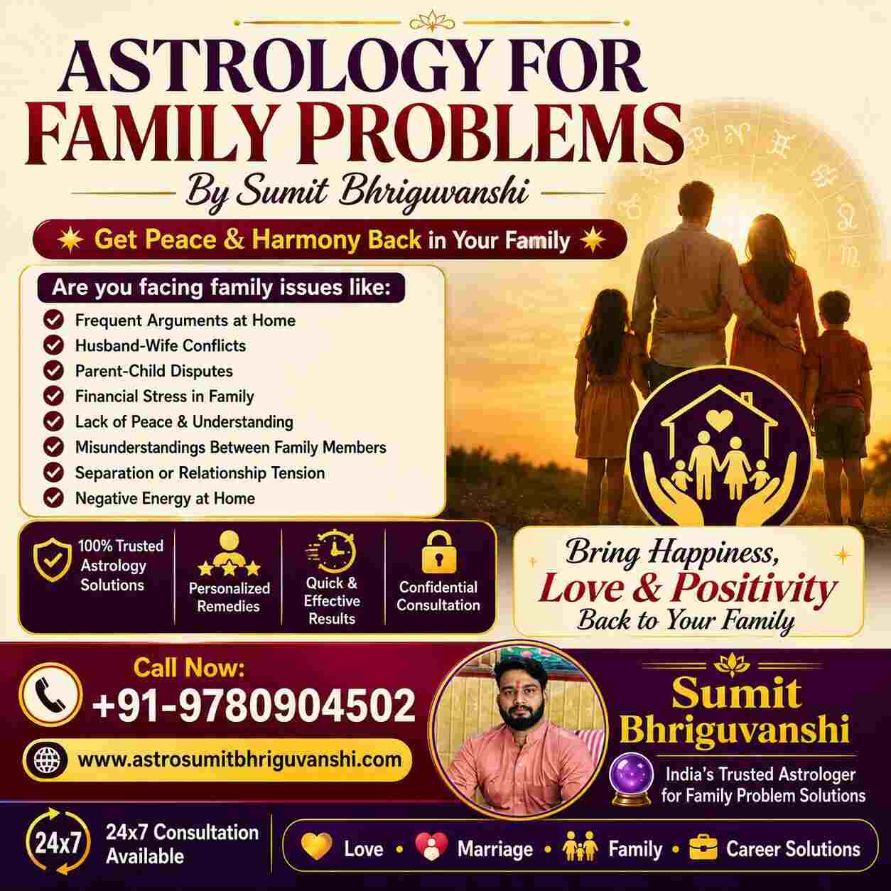 How to Solve Family Problems Through Astrology