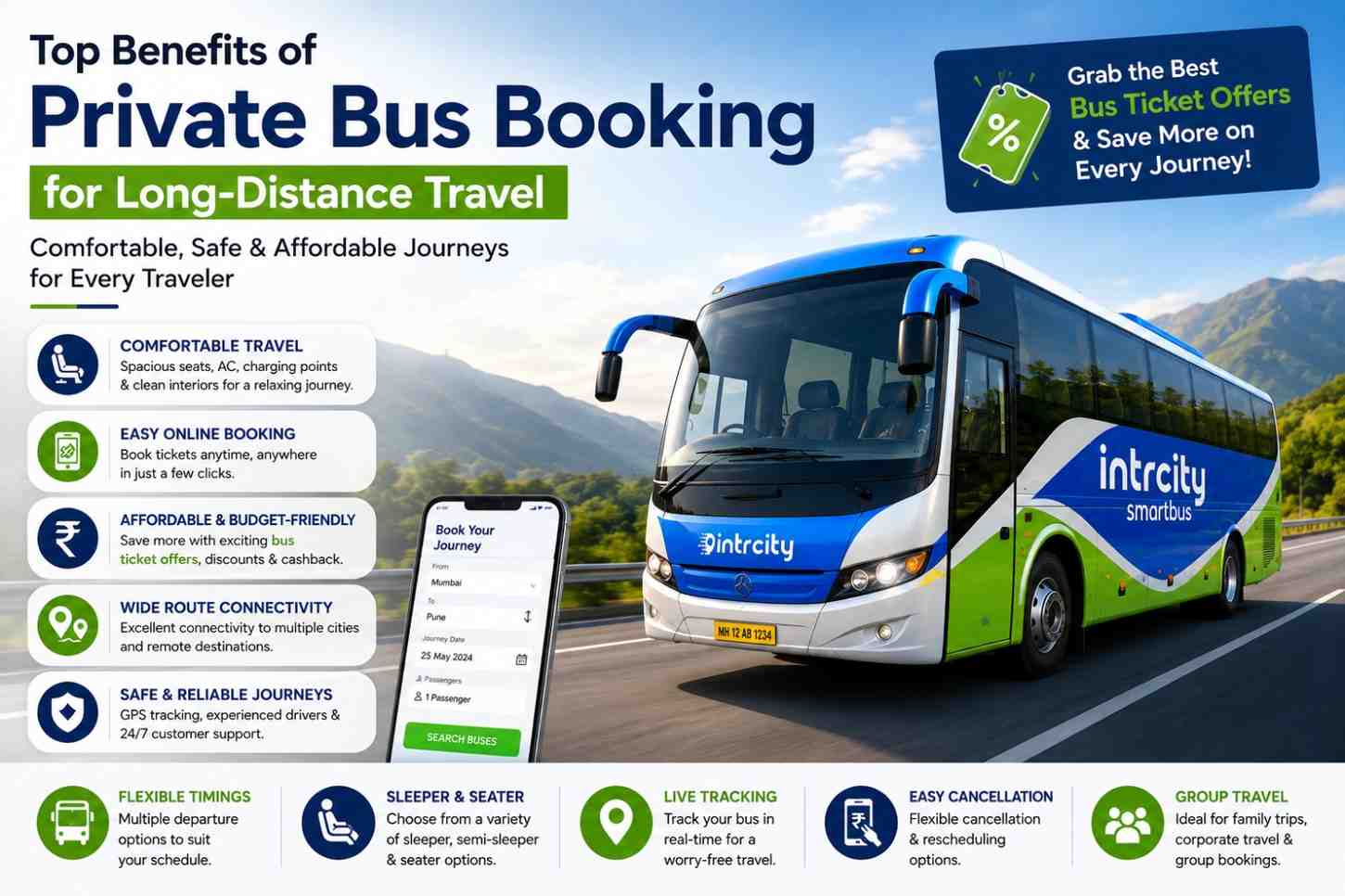 Top Benefits of Private Bus Booking for Long-Distance Travel