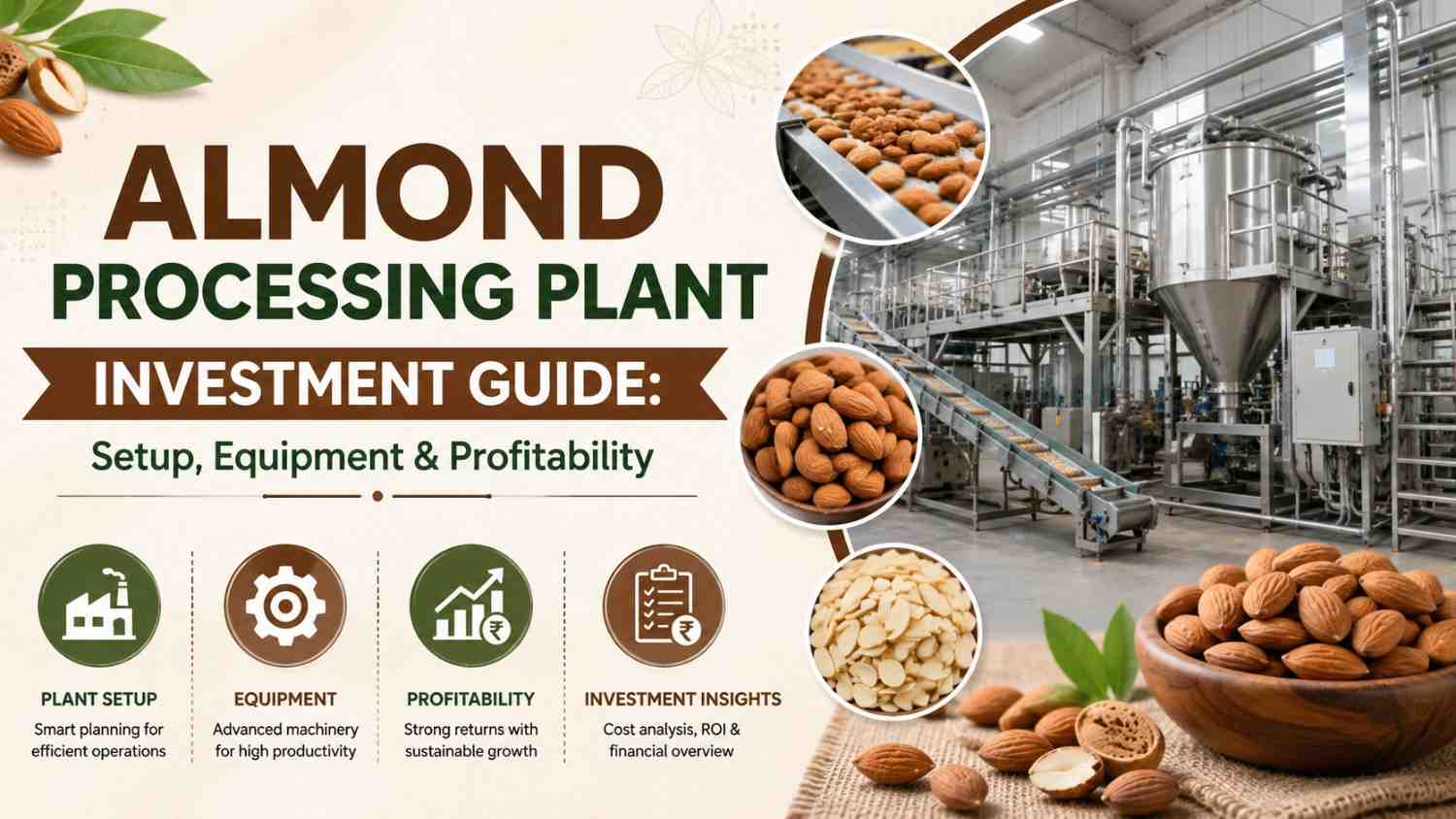 Almond Processing Plant Investment Guide: Setup, Equipment & Profitability