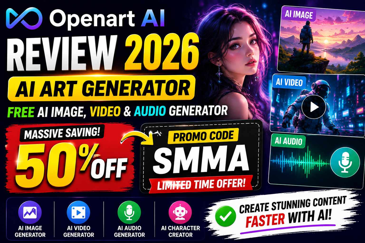 Openart AI Review 2026 | AI Art Generator: Free AI Image, Video & Audio Generator