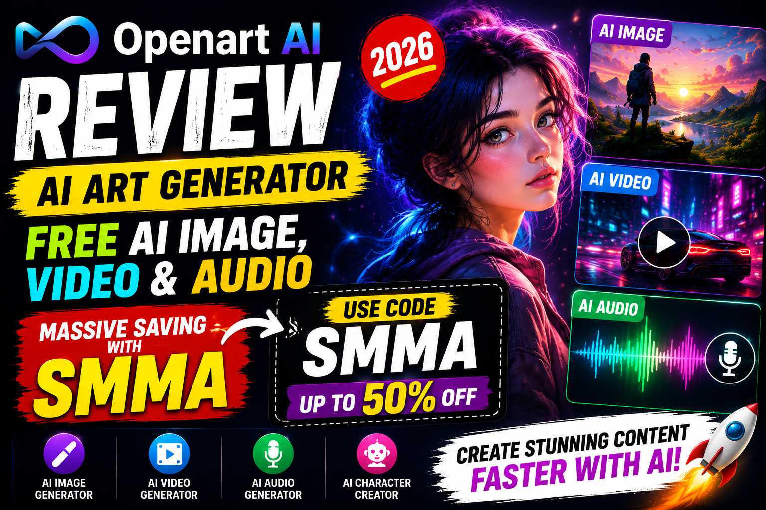 Openart AI Review | AI Art Generator: Free AI Image, Massive Saving With SMMA
