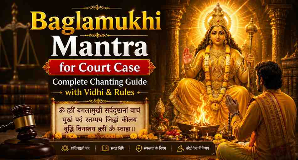 Baglamukhi Mantra for Court Case: Ancient Vedic Remedy for Legal Victory, Justice and Protection