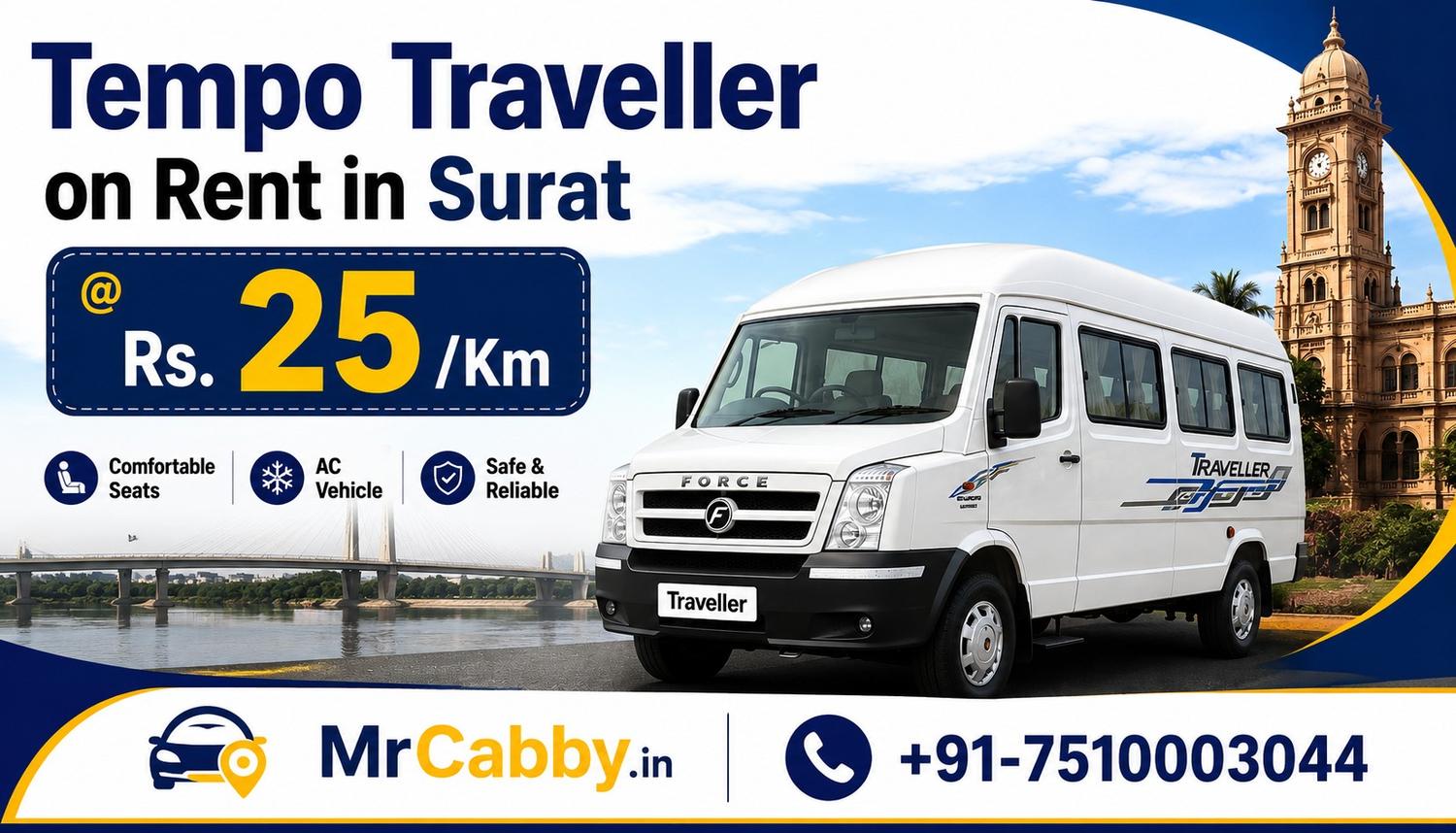 Top Benefits of Hiring a Tempo Traveller in Surat for Outstation Group Trips