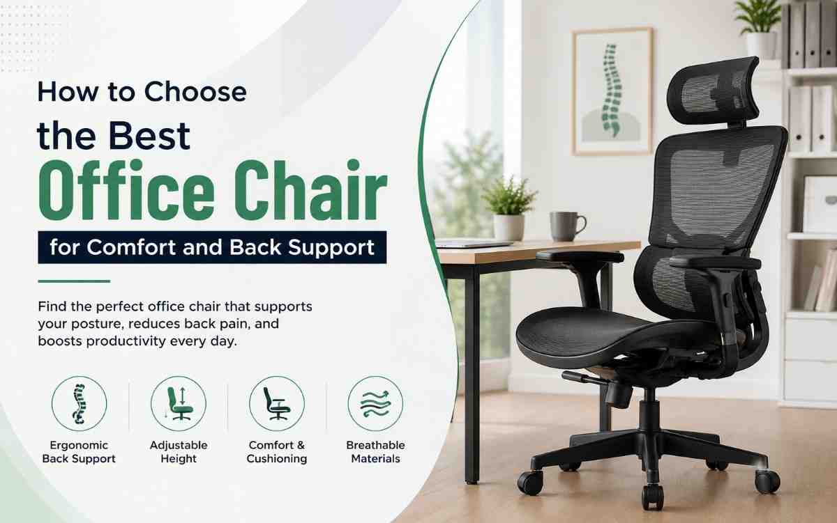 How to Choose the Best Office Chair for Comfort and Back Support