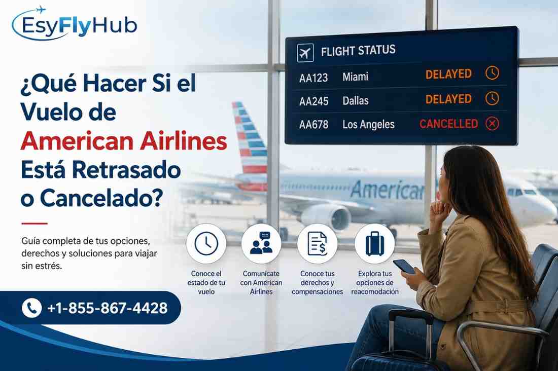 ¿Qué Hacer Si el Vuelo de American Airlines Está Retrasado o Cancelado?