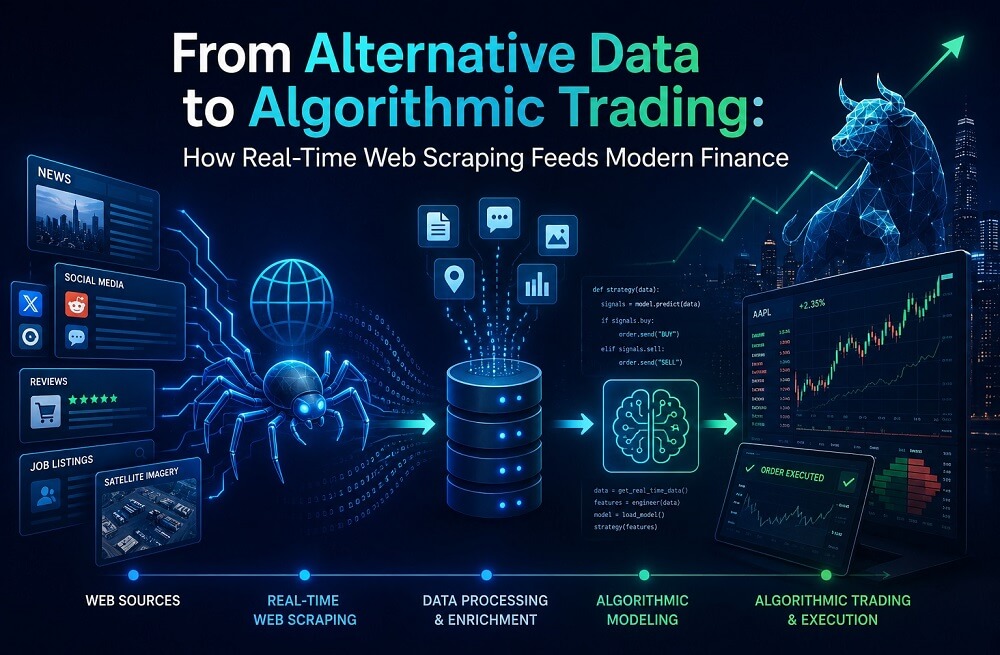 From Alternative Data to Algorithmic Trading: How Real-Time Web Scraping Feeds Modern Finance 