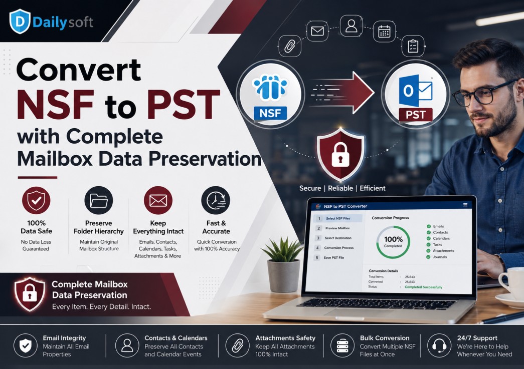  Convert NSF to PST with Complete Mailbox Data Preservation