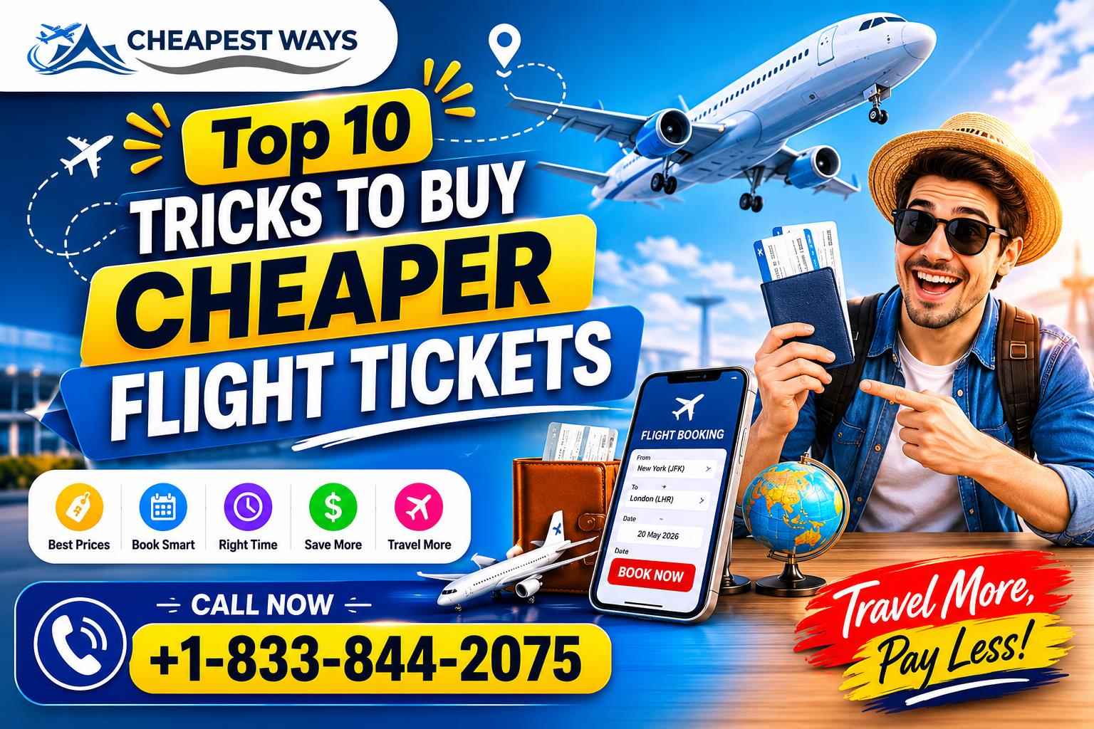 Top 10 tricks to buy cheaper flight tickets