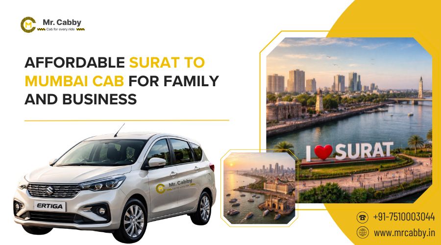 Affordable Surat to Mumbai Cab for Family and Business