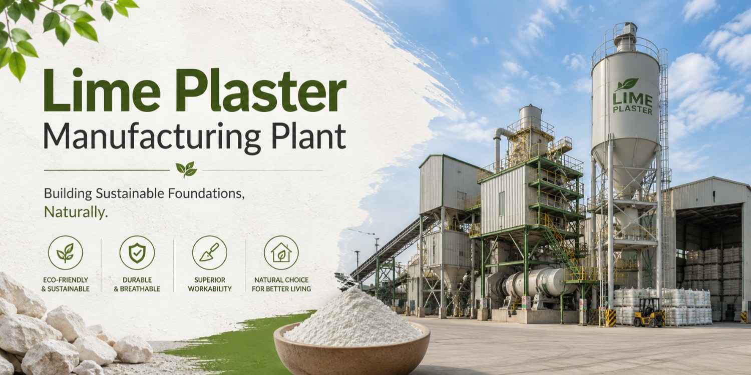 Lime Plaster Manufacturing Plant Cost Analysis 2026: Setup & Investment Guide