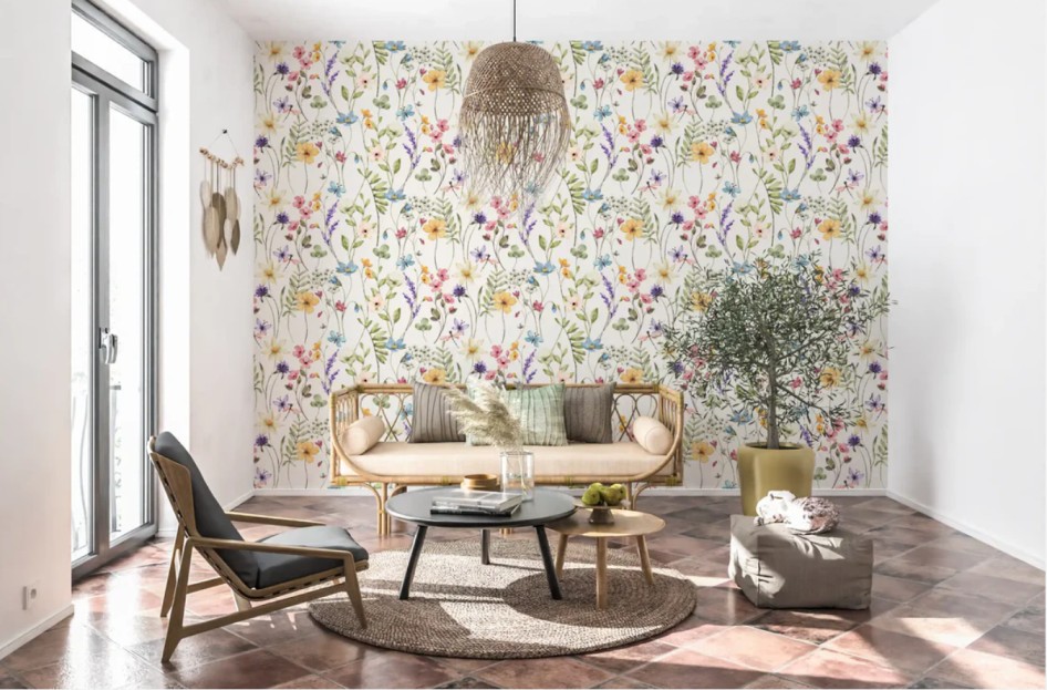 Floral Wallpaper, Flower Wallpaper & Botanical Wallpaper Ideas for Elegant Nature-Inspired Interior Design