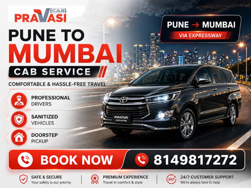 Pune to Mumbai One Way Cab — Fare, Distance & Booking Guide 2026