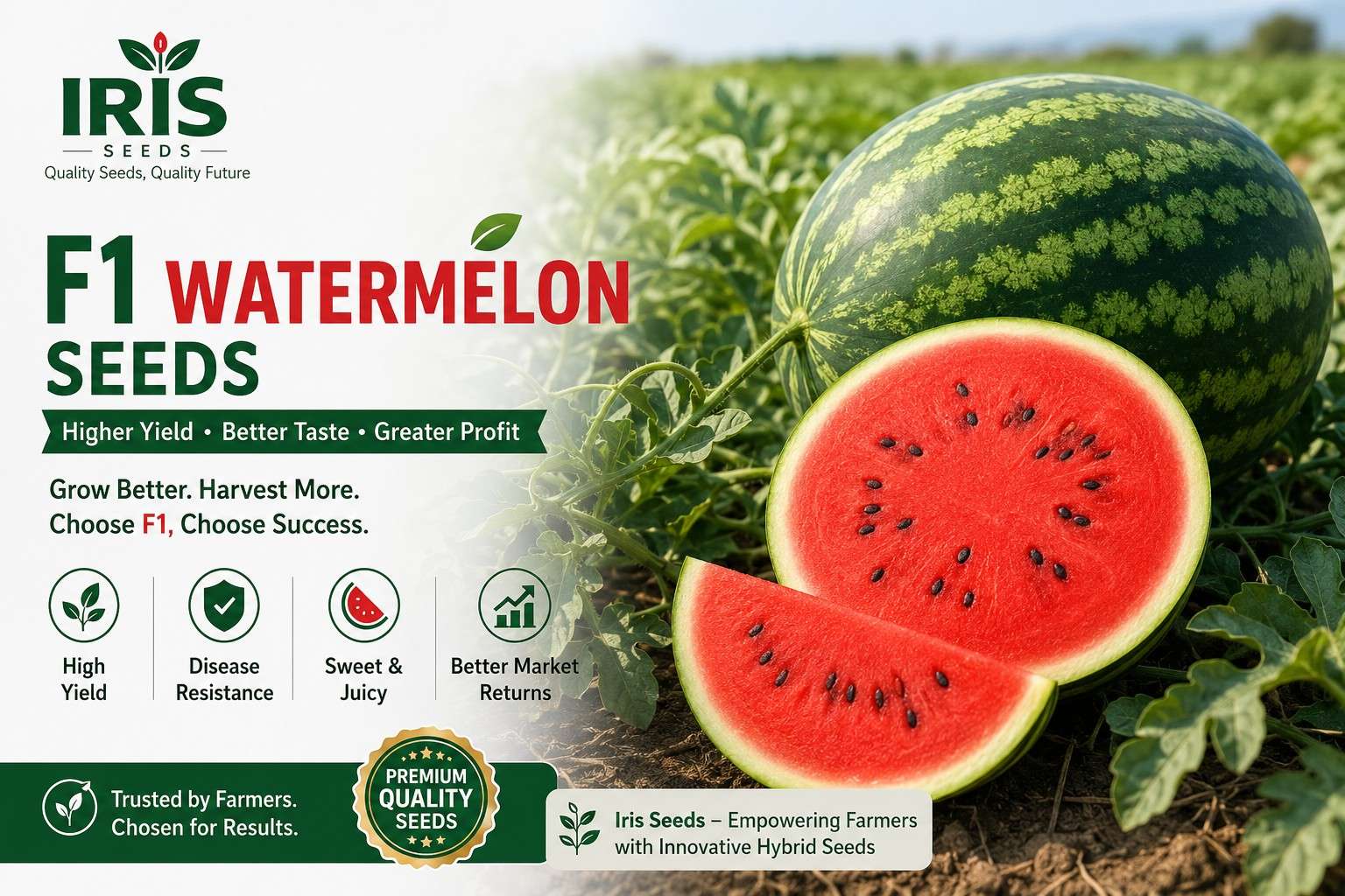 F1 Watermelon Seeds: The Smart Choice for High-Yield Farming