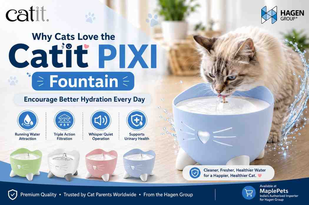 How the Catit PIXI Fountain Helps Prevent Dehydration in Cats