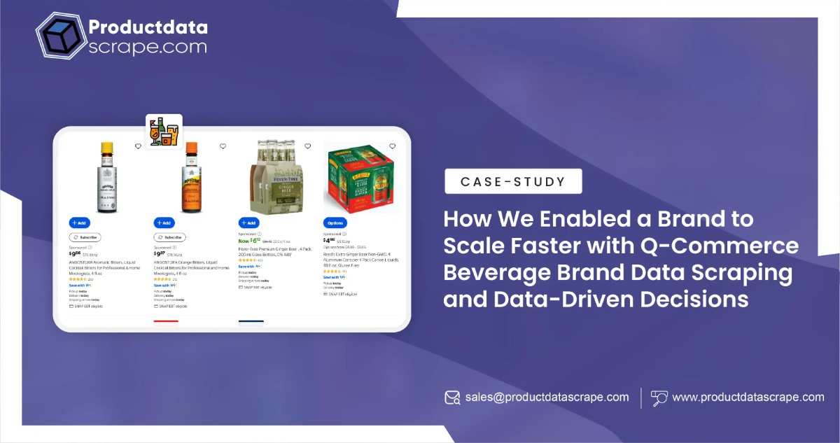 Q-Commerce Beverage Brand Data Scraping