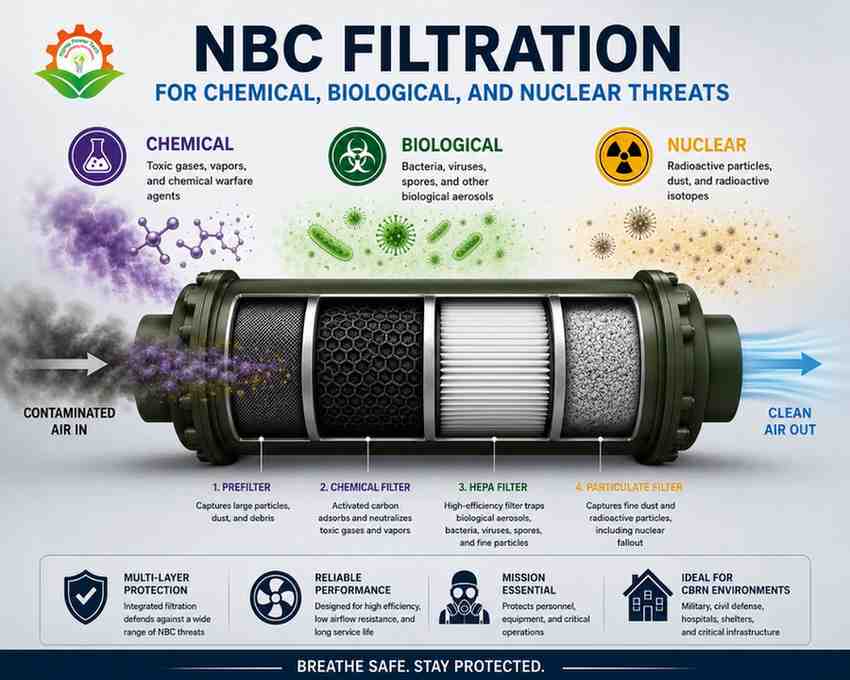 NBC Filtration for Chemical, Biological, and Nuclear Threats
