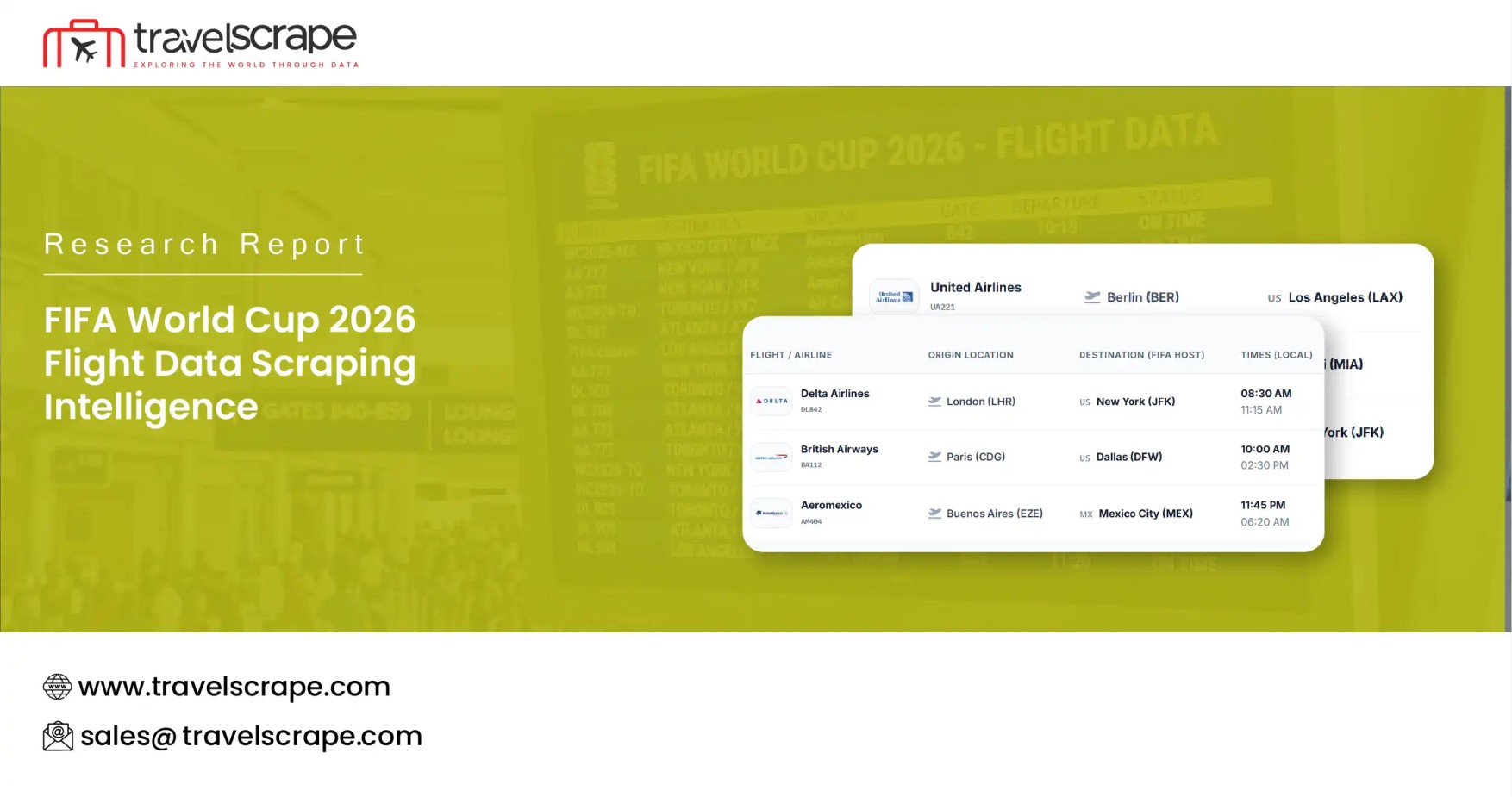 FIFA World Cup 2026 Flight Data Scraping Intelligence