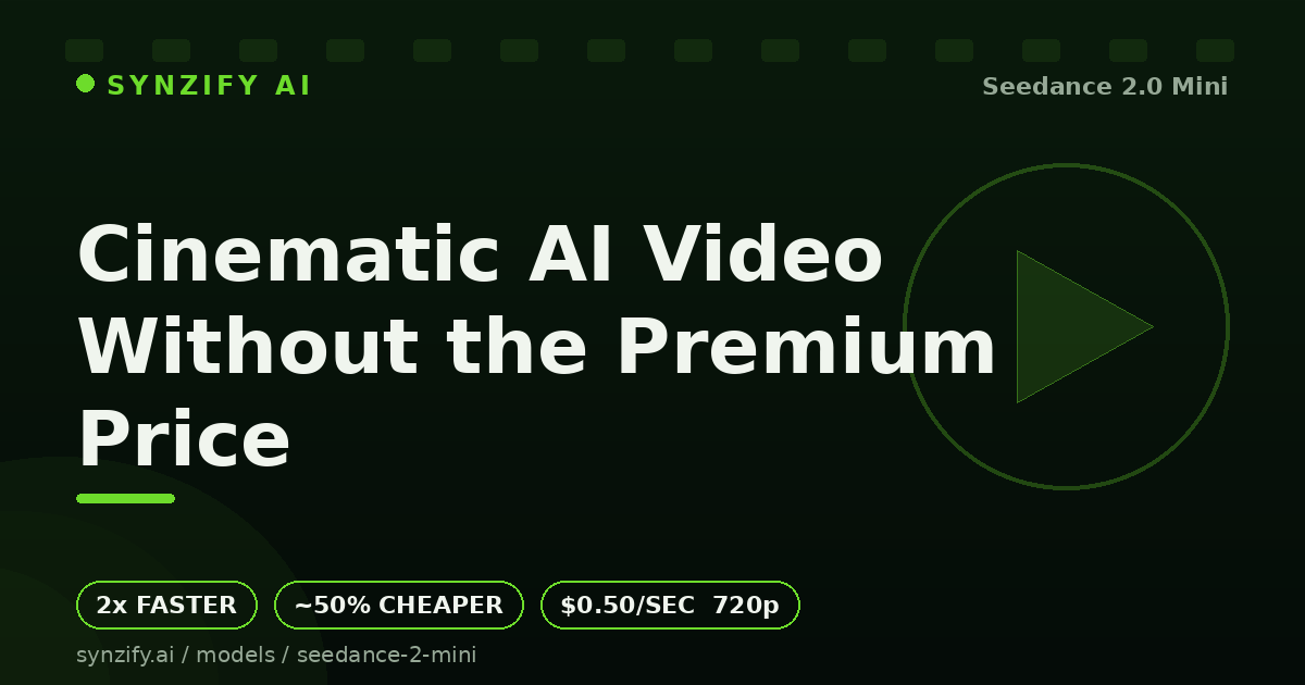 A Creator's Honest Take on Seedance 2.0 Mini: Cinematic AI Video Without the Premium Price